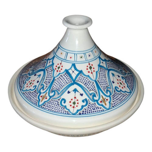Tajine de service Marocain Turquoise - D 31 cm