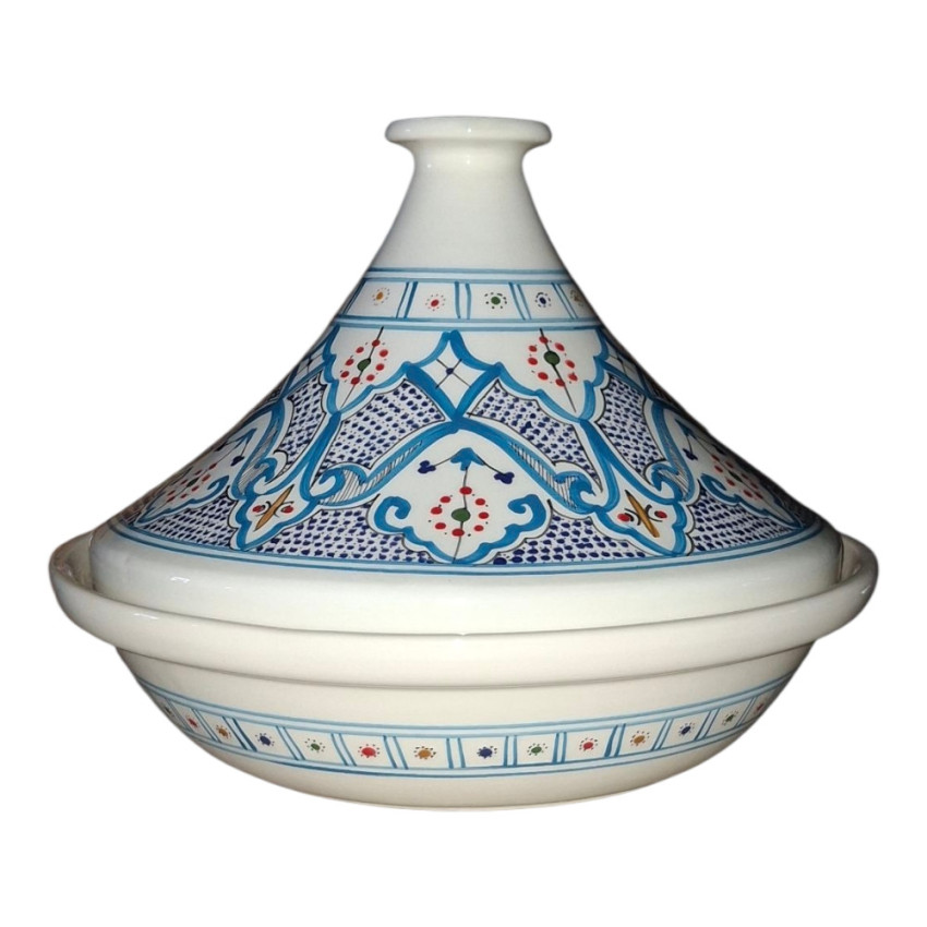 Tajine de service Marocain Turquoise - D 31 cm