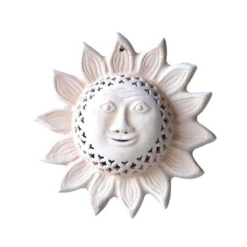 Applique murale Soleil Terre cuite