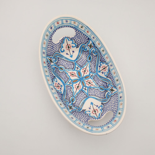 Corbeille à pain Marocain turquoise