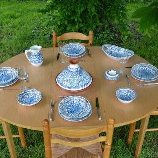 Corbeille Jileni turquoise