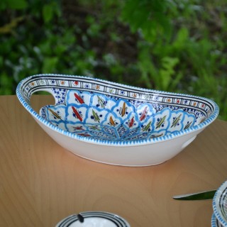 Corbeille Jileni turquoise