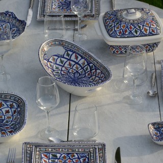 Corbeille Bakir bleu