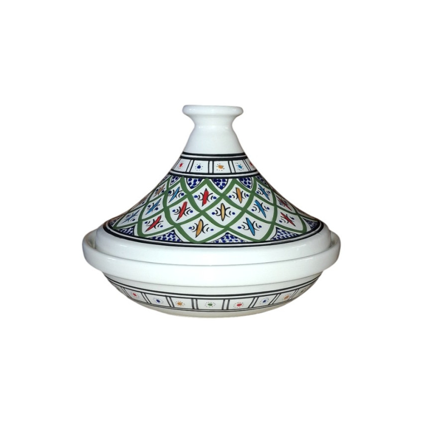 Tajine individuel de service Bakir Vert - D 22 cm