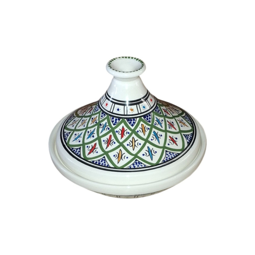 Tajine individuel de service Bakir Vert - D 22 cm