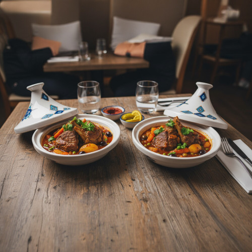 Tajine individuel de service Sahel Bleu - D 22 cm