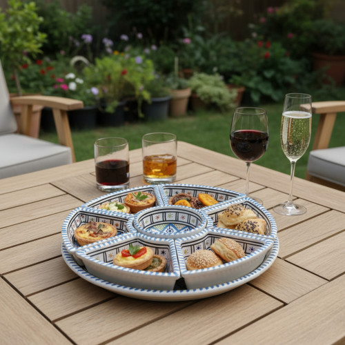 Service apéritif Rond Bakir Royal