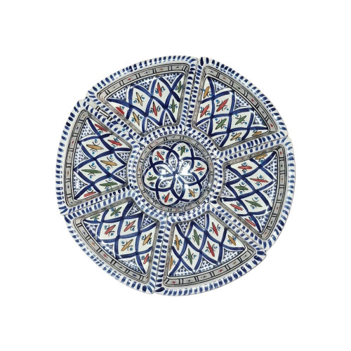 Service apéritif Rond Bakir Bleu 2