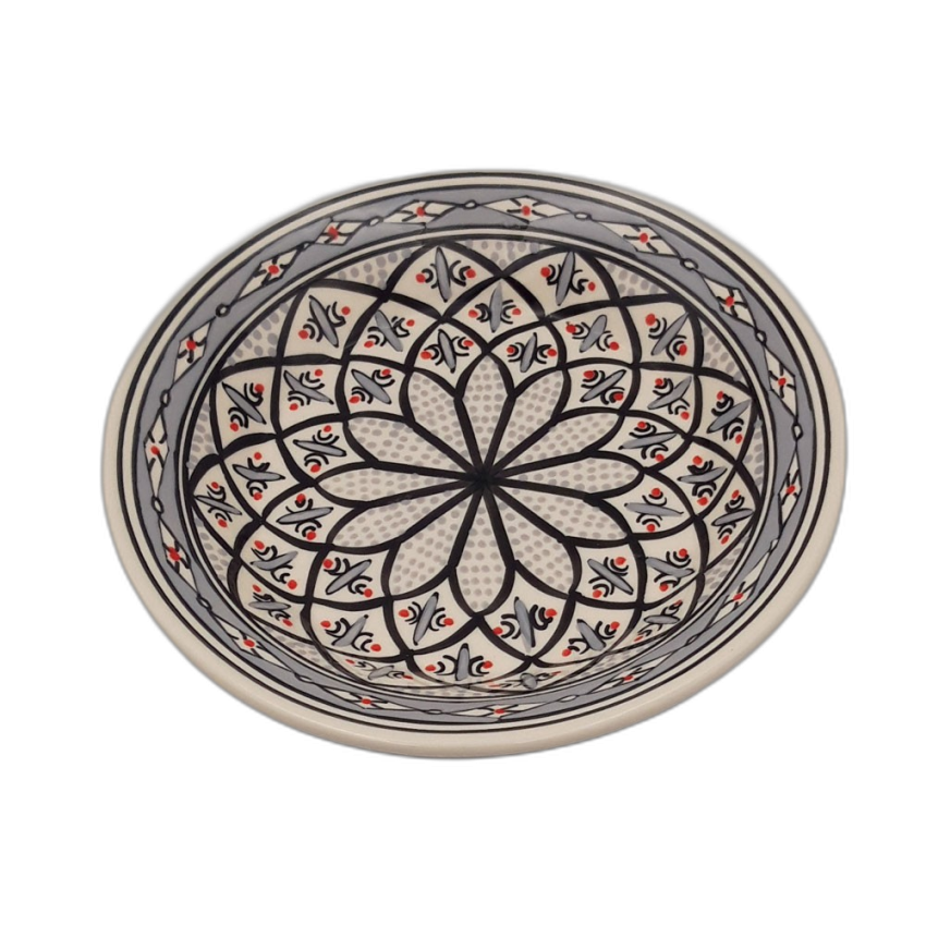 Assiette creuse Bakir gris - D 24 cm