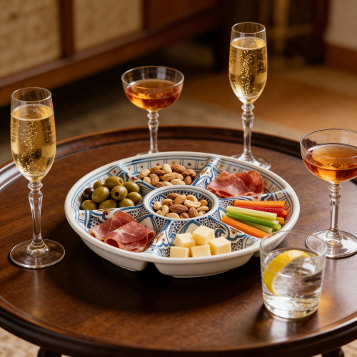 Plateau apéritif Marocain Turquoise