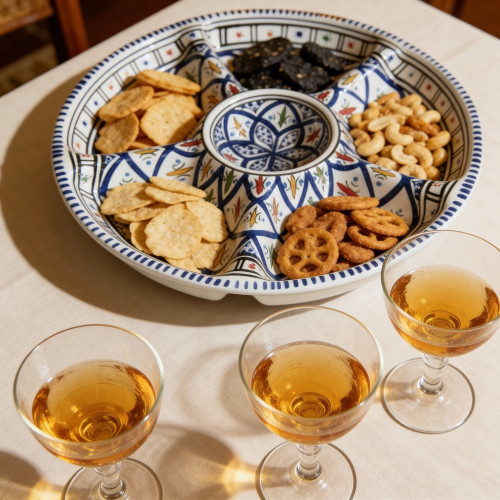 Plateau apéritif Bakir Bleu