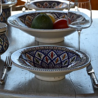 Assiette Tebsi Bakir bleu - D 23 cm