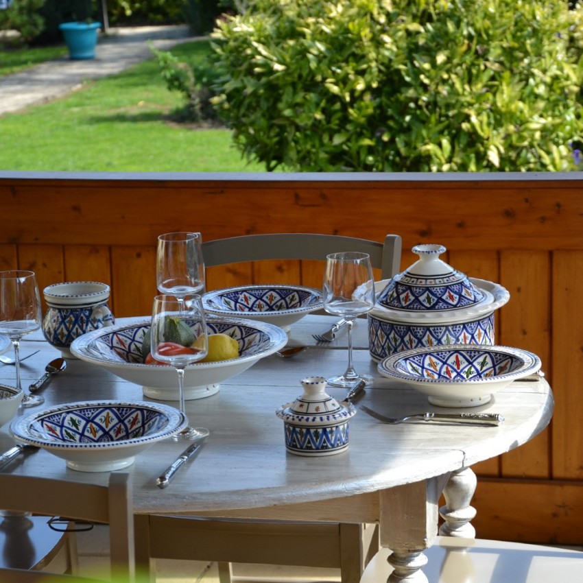 Assiette Tebsi Bakir bleu - D 23 cm