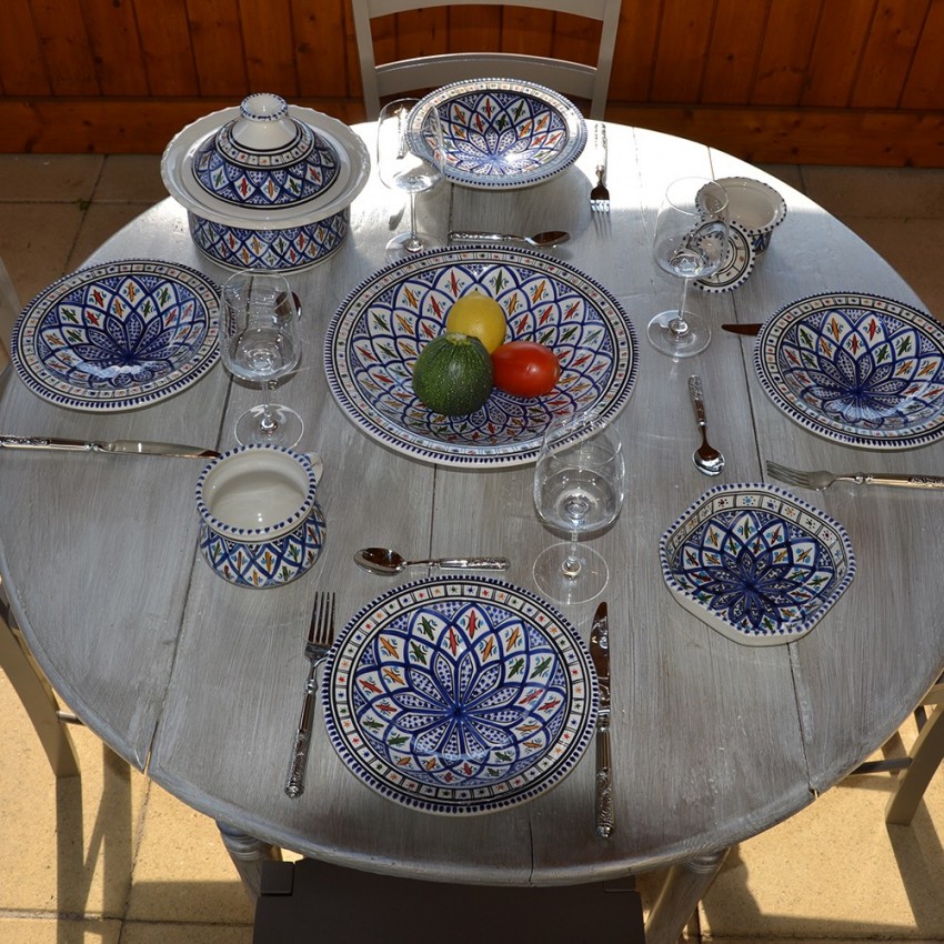 Assiette Tebsi Bakir bleu - D 23 cm