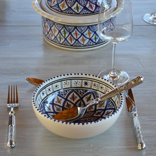 Service à soupe avec Querouana Bakir bleu - 6 pers 2