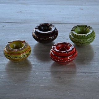 Cendrier tunisien Tatoué rouge - Petit modèle