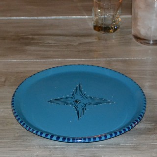 Service à apéritif Tatoué turquoise