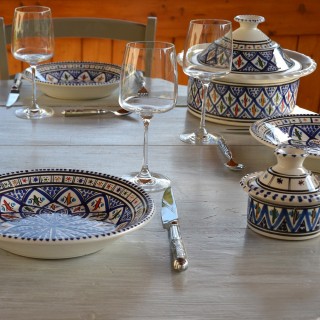 Cocotte Querouana Jileni bleu - D 20 cm