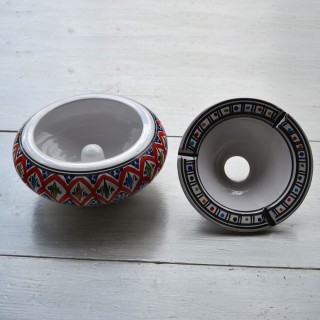 Cendrier anti fumée Bakir rouge - D 20 cm