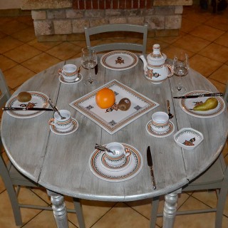 Assiette à entrée ou dessert Khelel beige - D 20 cm