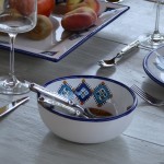 Service de table Sahel bleu - 8 pers