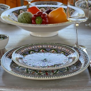 Assiette plate Bakir vert - D 24 cm