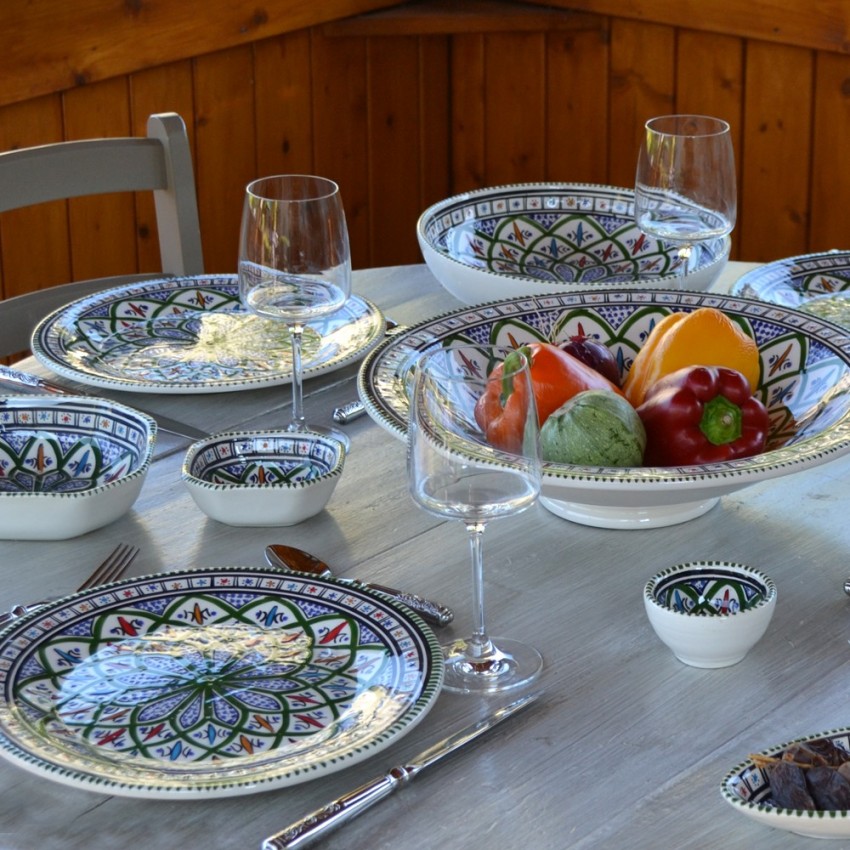 Assiette plate Bakir vert - D 24 cm