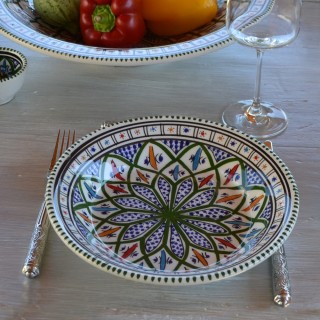 Assiette creuse Bakir vert - D 24 cm