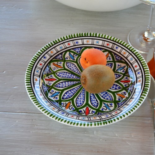 Lot de 6 assiettes à entrée ou dessert Bakir vert - D 20 cm 2