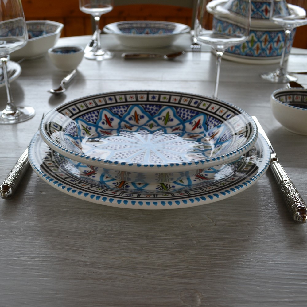 SERVICE DE TABLE pour 1, 2, 4, 6, 8, 10, 12 personnes Service de table Mat  Assiettes plates Saladiers Vaisselle GRÈS céramique beige gris -  Canada