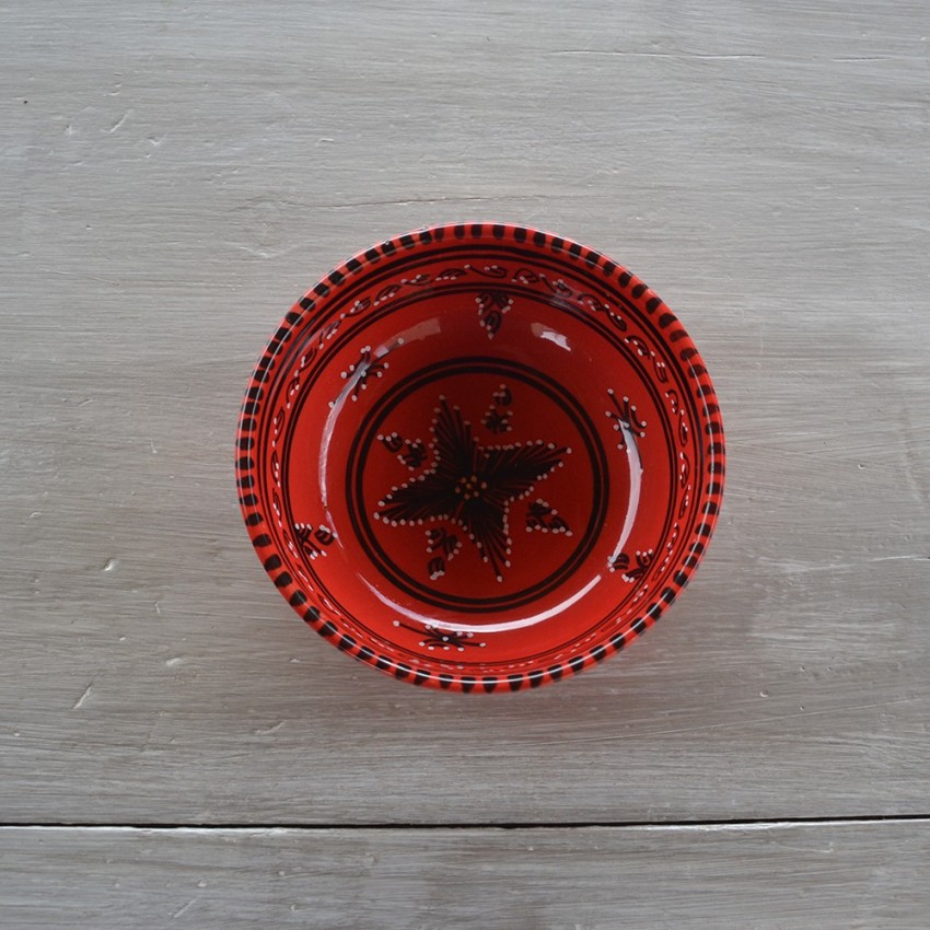 Service de table Tatoué rouge - 6 pers