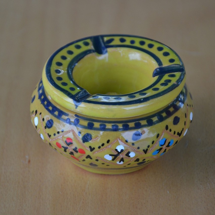 Lot de 2 mini cendriers Marrakech Noir et Vert