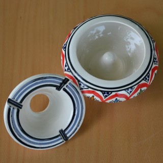 Cendrier Moyen modèle anti fumée Bakir rouge - D 12 cm