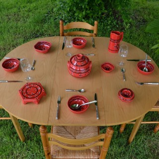 Soupière Tatoué rouge