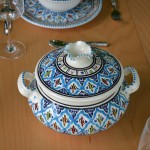 Service à soupe avec bols Bakir turquoise - 6 pers
