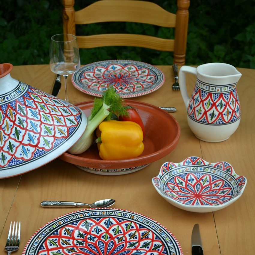 Jatte fleur  Bakir rouge D 19 cm