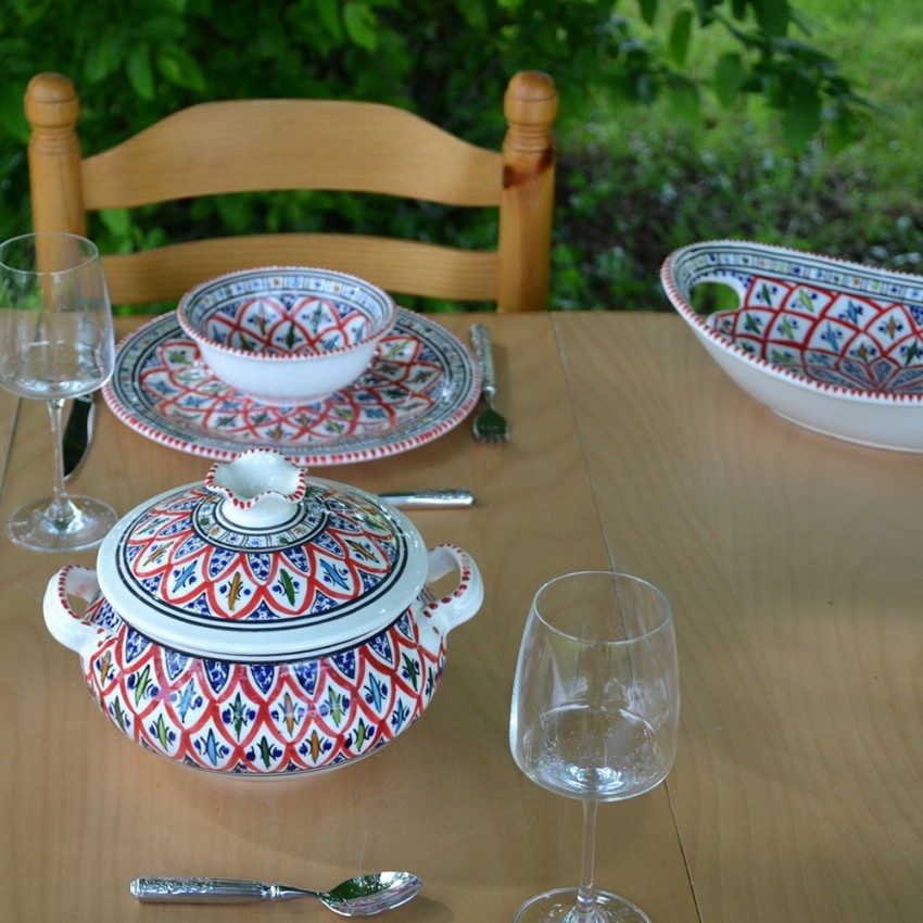 Soupière Bakir rouge