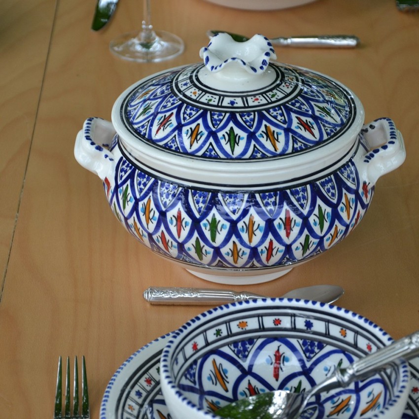 Soupière Bakir bleu