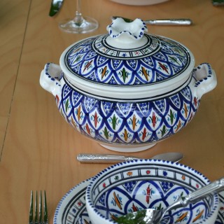 Soupière Bakir bleu