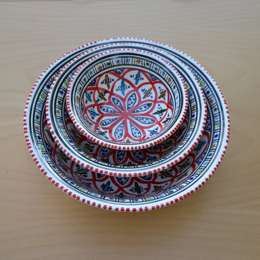 Saladier Bakir rouge - D 20 cm