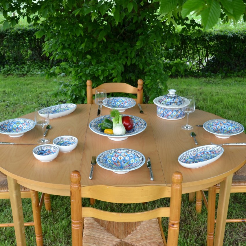 6 assiettes Tebsi Bakir Royal - D 23 cm