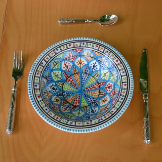 6 assiettes Tebsi Bakir Royal - D 23 cm