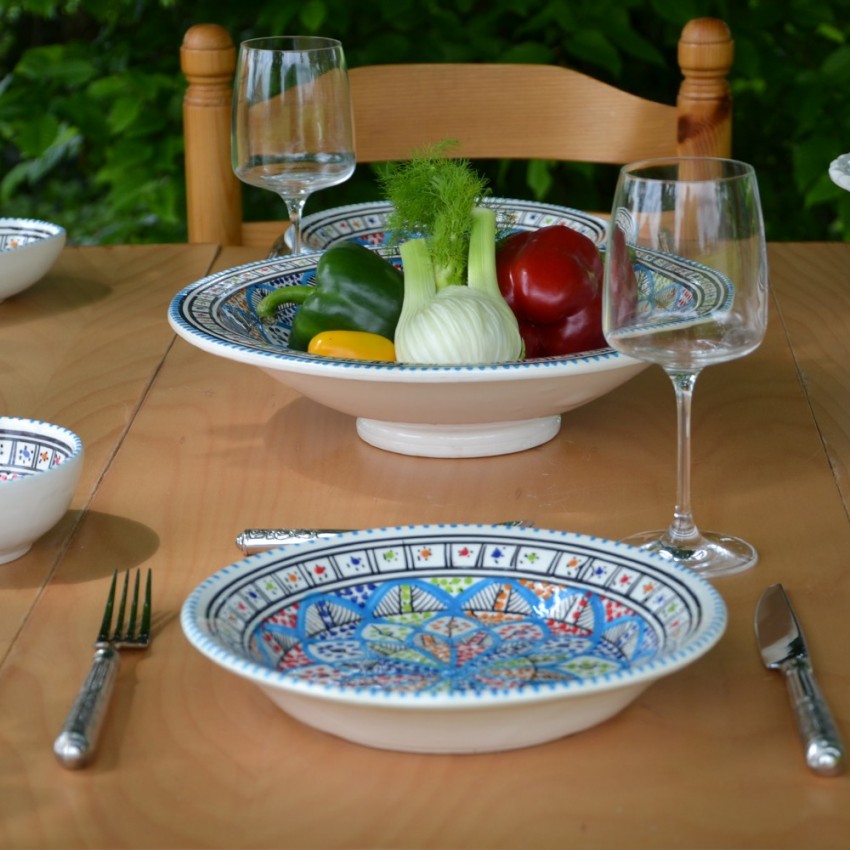 Service à couscous assiettes creuses Bakir Royal - 6 pers