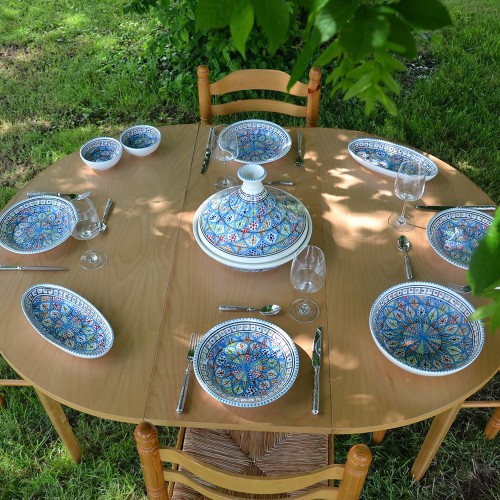 Service tajine assiettes creuses Bakir Royal - 6 pers  2