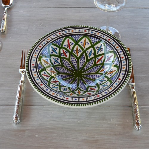 Service à couscous assiettes Tebsis Bakir vert - 8 pers 2