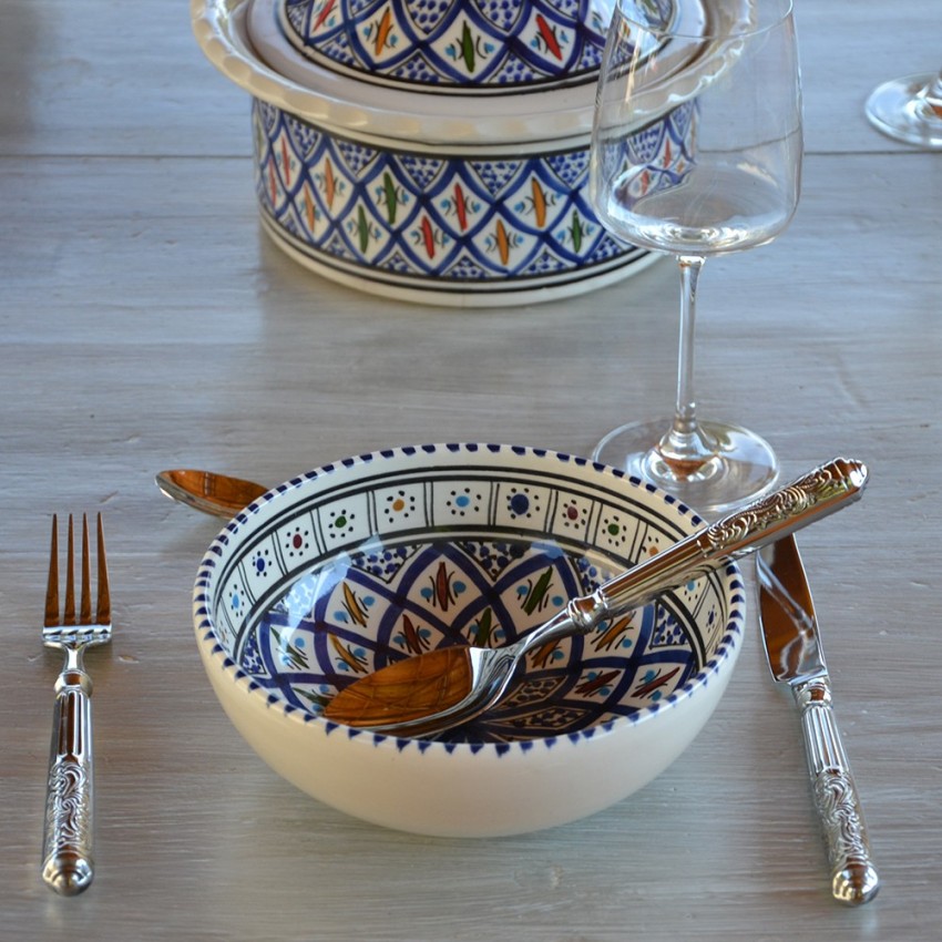 Service à soupe Bakir bleu - 12 pers