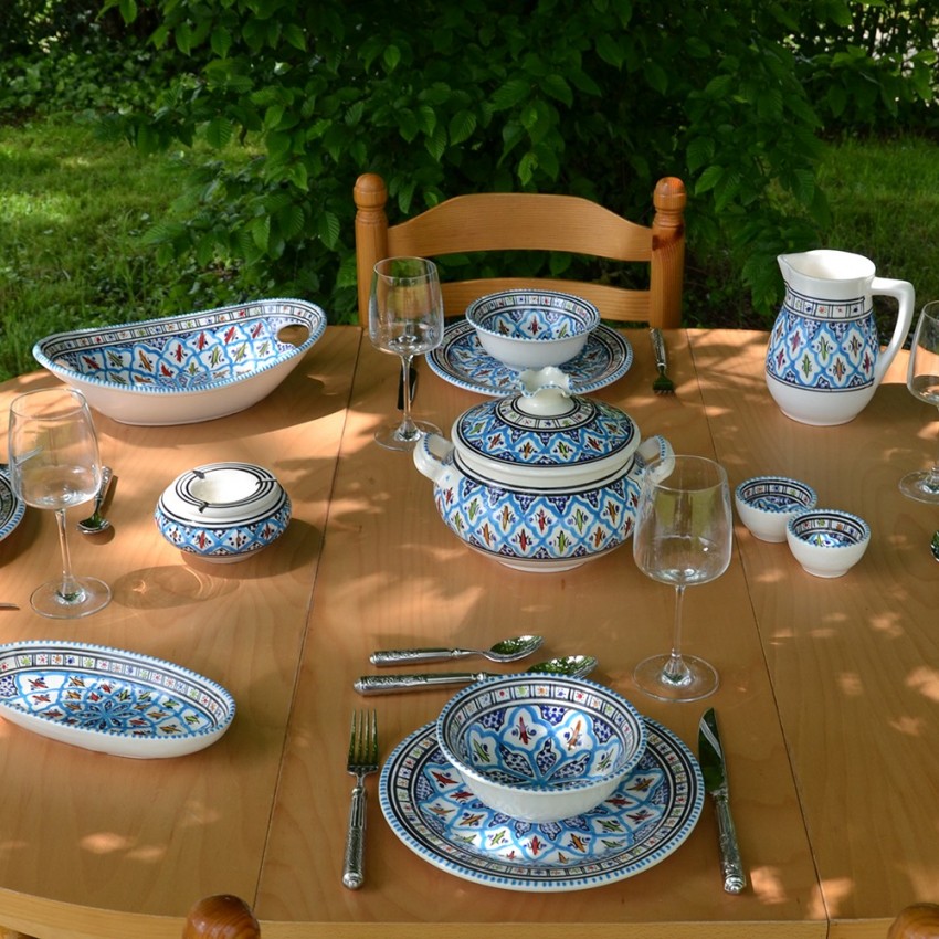 Service à soupe Bakir turquoise - 12 pers