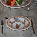 Lot de 6 assiettes Tebsi Sahel beige - D 23 cm