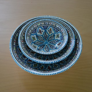 Saladier Bakir turquoise - D 25 cm