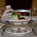 Lot de 6 assiettes plates Sahel beige - D 28 cm